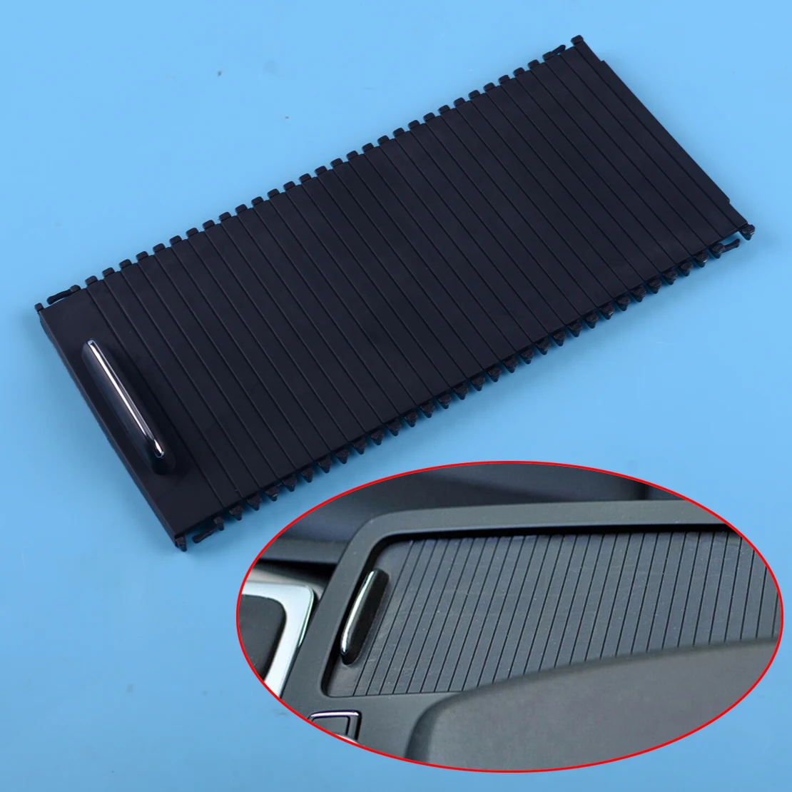 CITALL A20468076079 Автомобильная черная пластиковая центральная консоль рольставни крышка подходит для Mercedes C/E-Class W204 S204 W212 S212
