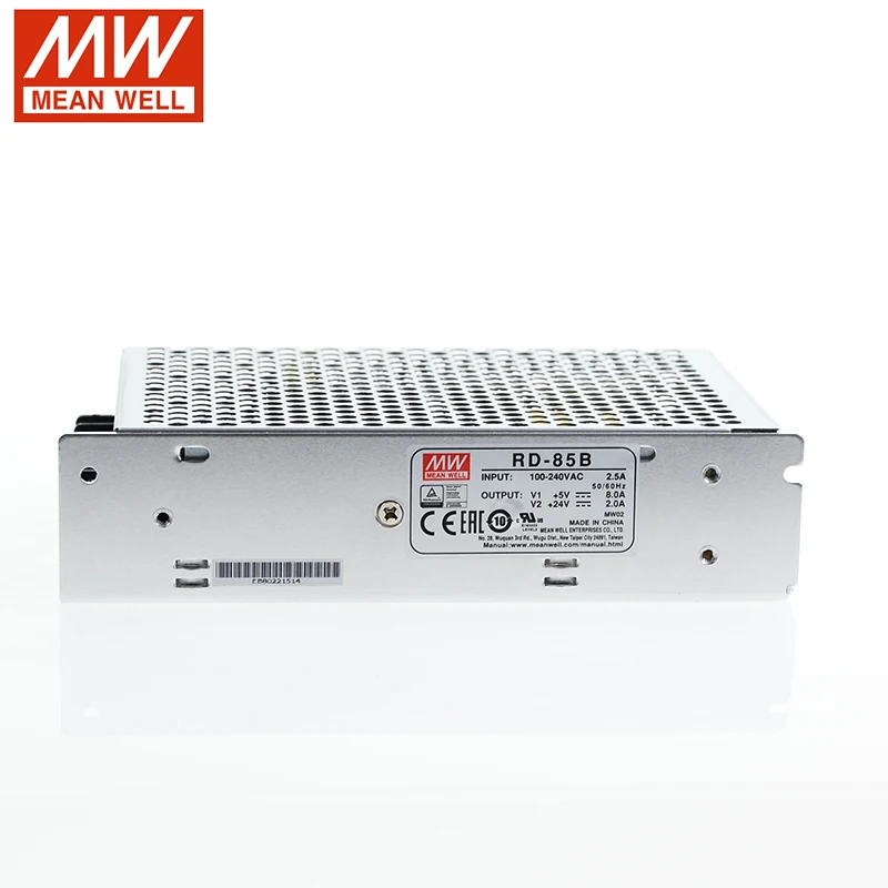 Оригинальный импульсный источник питания MEAN WELL RD-85B 85 Вт с двойным выходом 5 в 24 110