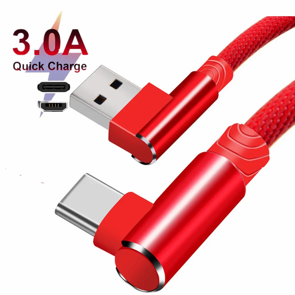 Кабель Micro USB Type C для быстрой зарядки 1/2/3 м|Кабели мобильных телефонов| |