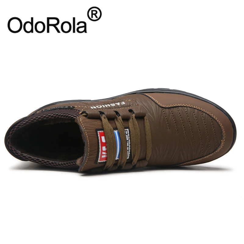 OdoRola/мужские зимние ботинки; зимняя обувь; повседневная кожаная обувь; ботильоны; деловая кожаная мужская обувь; кожаные ботинки