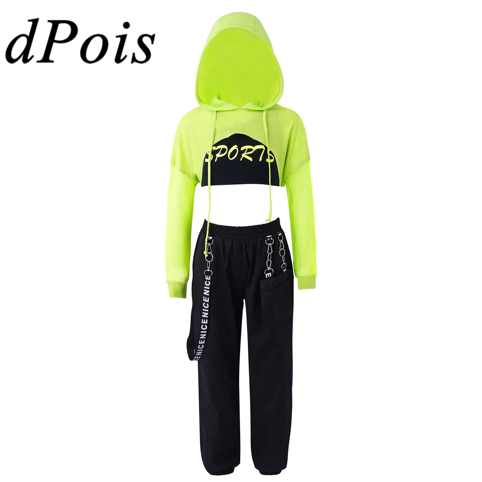 

Kids Dance Outfits Girls Ballet Clothes Yoga Set Hip-Hop Modern Dance Costume Teens 11 12 16 Years Fashion Children's Streetwear
