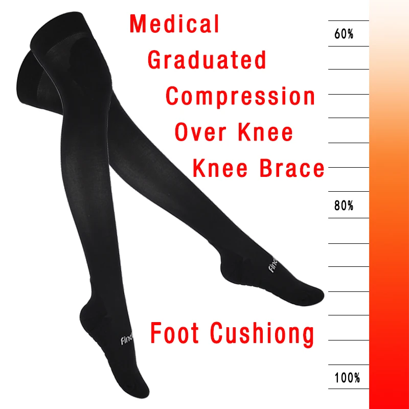 Findcool Over Knee Warm Socks Women Medical Compression Stockings