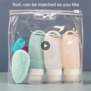 

3PCS Storage Boxes Bottles Travel Plastic Silicone Bottle Bathroom Organization Shampoo Container Empty Bottle Container Durable