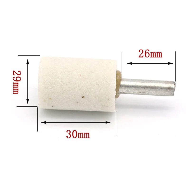 1 шт. 6 мм хвостовик абразивные насадки для Dremel Rotary Tools цилиндрические для Dremel вращающиеся инструменты шлифовальный круг головка металлический для полировки дерева инструмент