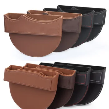 

Lsrtw2017 Cow Leather Car Seat Gap Storage Box for Audi A3 A4 A5 A6 A7 A8 Q2 Q3 5 Q7 Q8 Interior Accessories Styling Auto