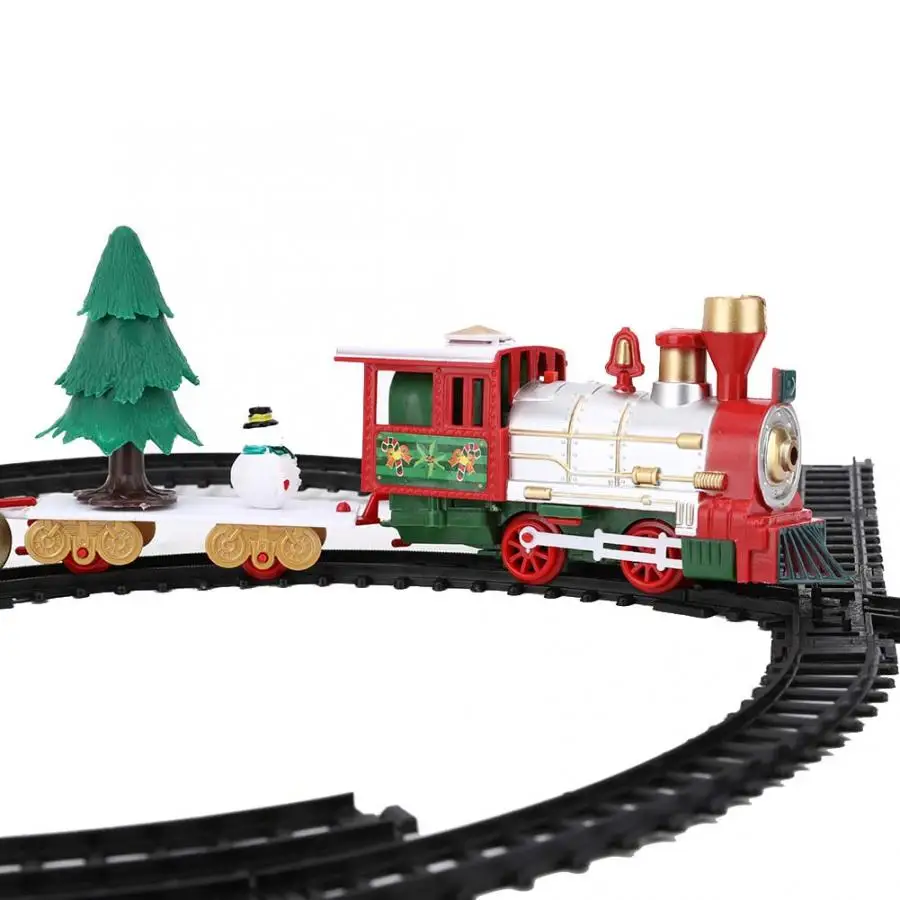

Christmas Style Electric Rail Car Train Toy Children's Electric Toy Railway Train Set Racing Road Transportation Building Toys