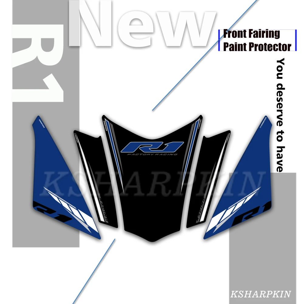 

Новый мотоцикл передний обтекатель стикер 3D гель протектор номер доска мото двигатель автомобиля наклейки подходит для YAMAHA R1