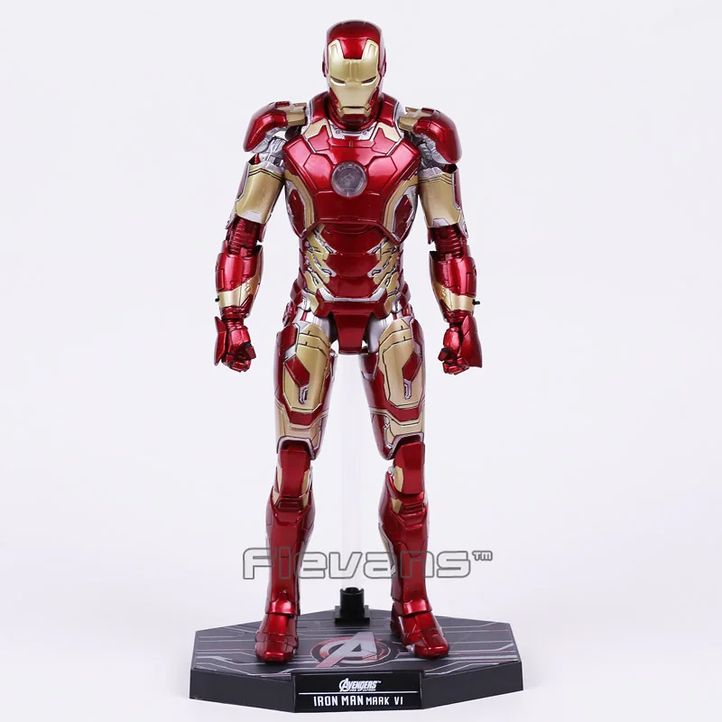 Marvel Мстители Железный человек МК 43/MK42 ПВХ фигурка Коллекционная модель игрушки с светодиодный светильник