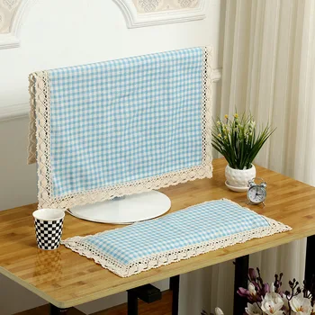 

Simple Desktop Computer Cover TV Set School Office Household Decor Accessories LCD Computer Dust Cover Monitor Cover Towel LA588