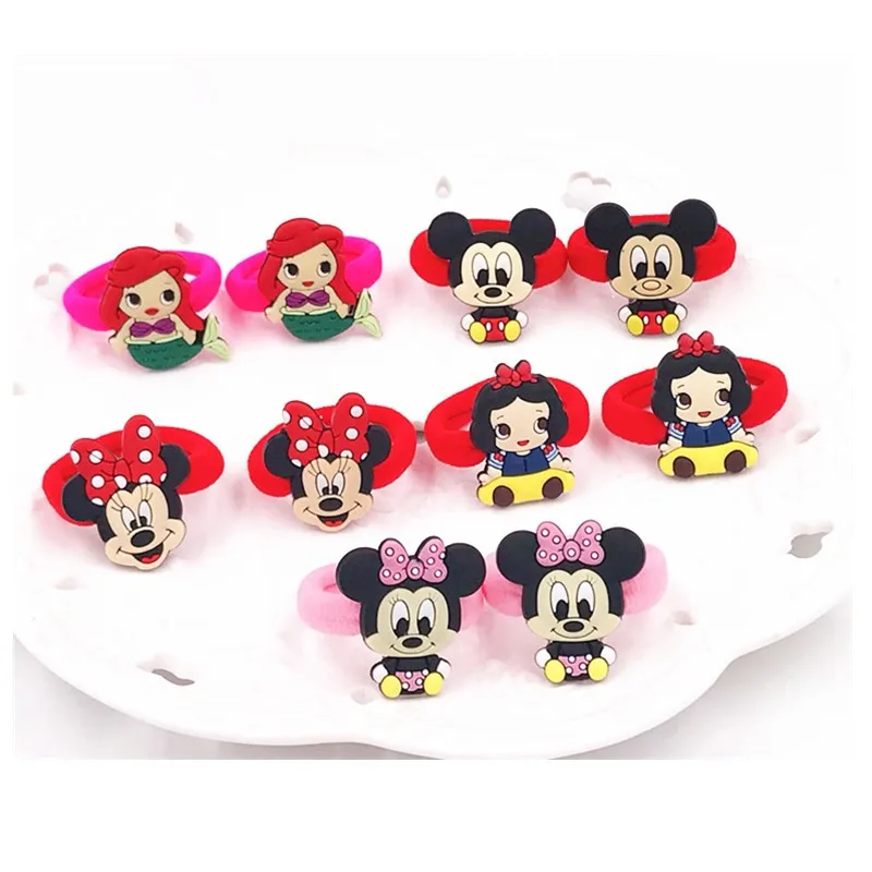 10 шт. милые блестящие повязки на голову с ушками Микки и Минни Маус для маленьких