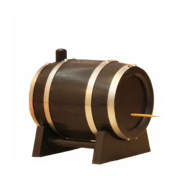

Wine Barrel Style Plastic Automatic Toothpick Box Toothpick Container Toothpick Dispenser Ran Color