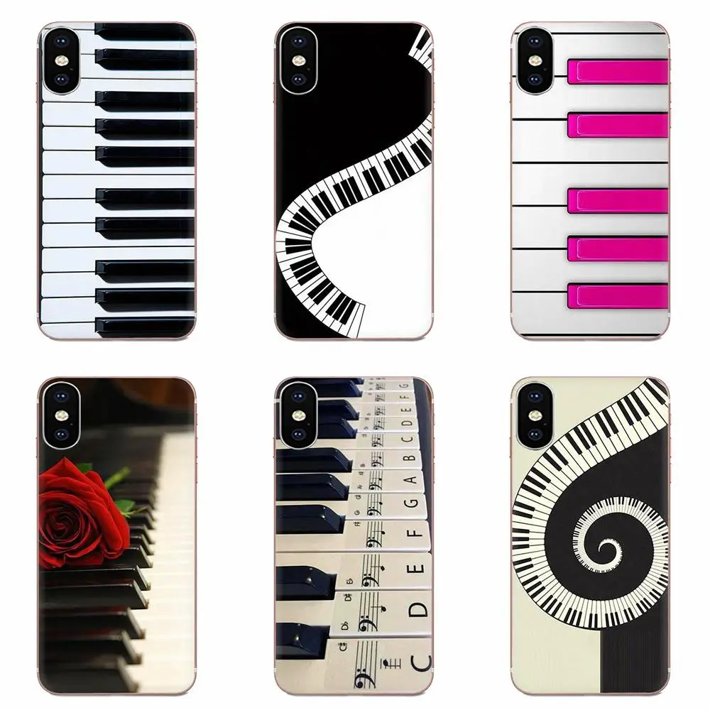 Music Piano Keyboard For Apple iPhone 4 4S 5 5C 5S SE 6 6S 7 8 11 Plus Pro X XS Max XR Skin Thin Cell Case | Мобильные телефоны и