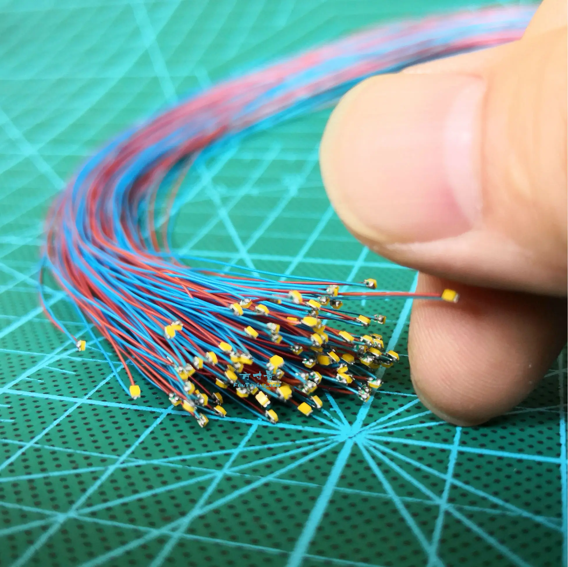 12V Pre wired 0603 SMD LEDs 8 Colors available 60cm connection wires hobby model kit railway 2