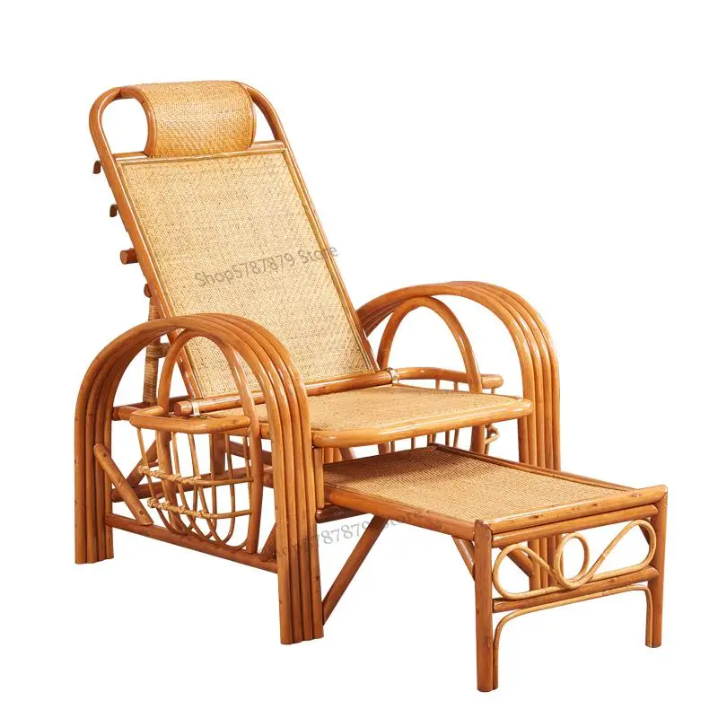 Wicker chair recliner old wicker chair home leisure folding wicker