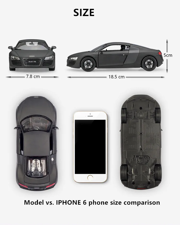 WELLY 1:24 Audi R8 Спорт carsimulation сплав модель автомобиля ремесла украшение коллекция игрушка инструменты подарок