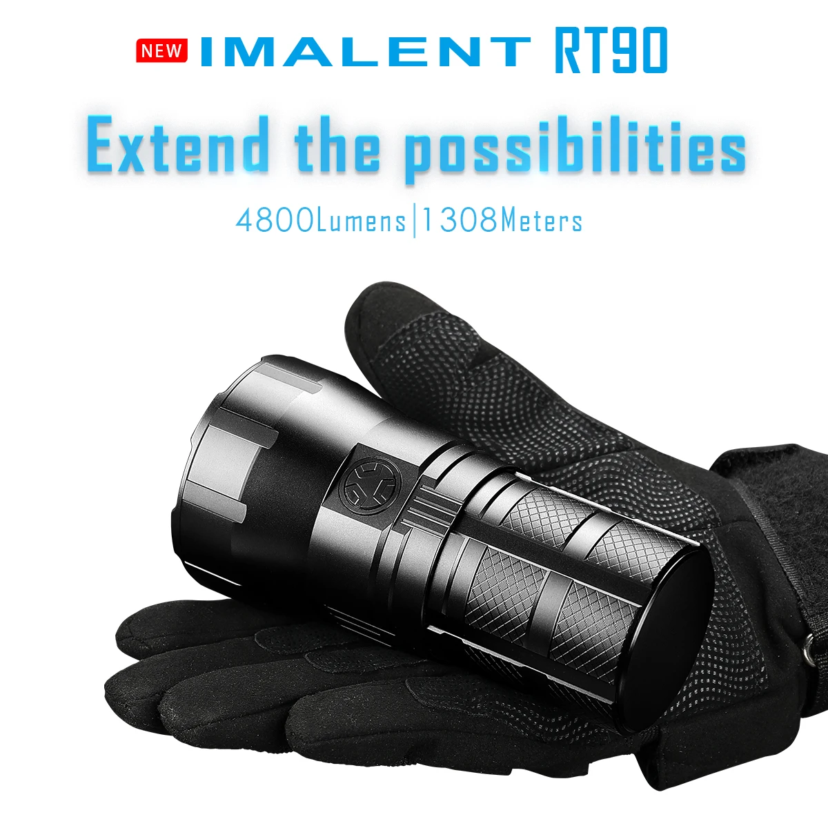 US $134.95 IMALENT RT90 Rechargeable LED Flashlight LUMINUS SBT902nd 4800LM High Powerful Torch for Searching Caving Patrolling