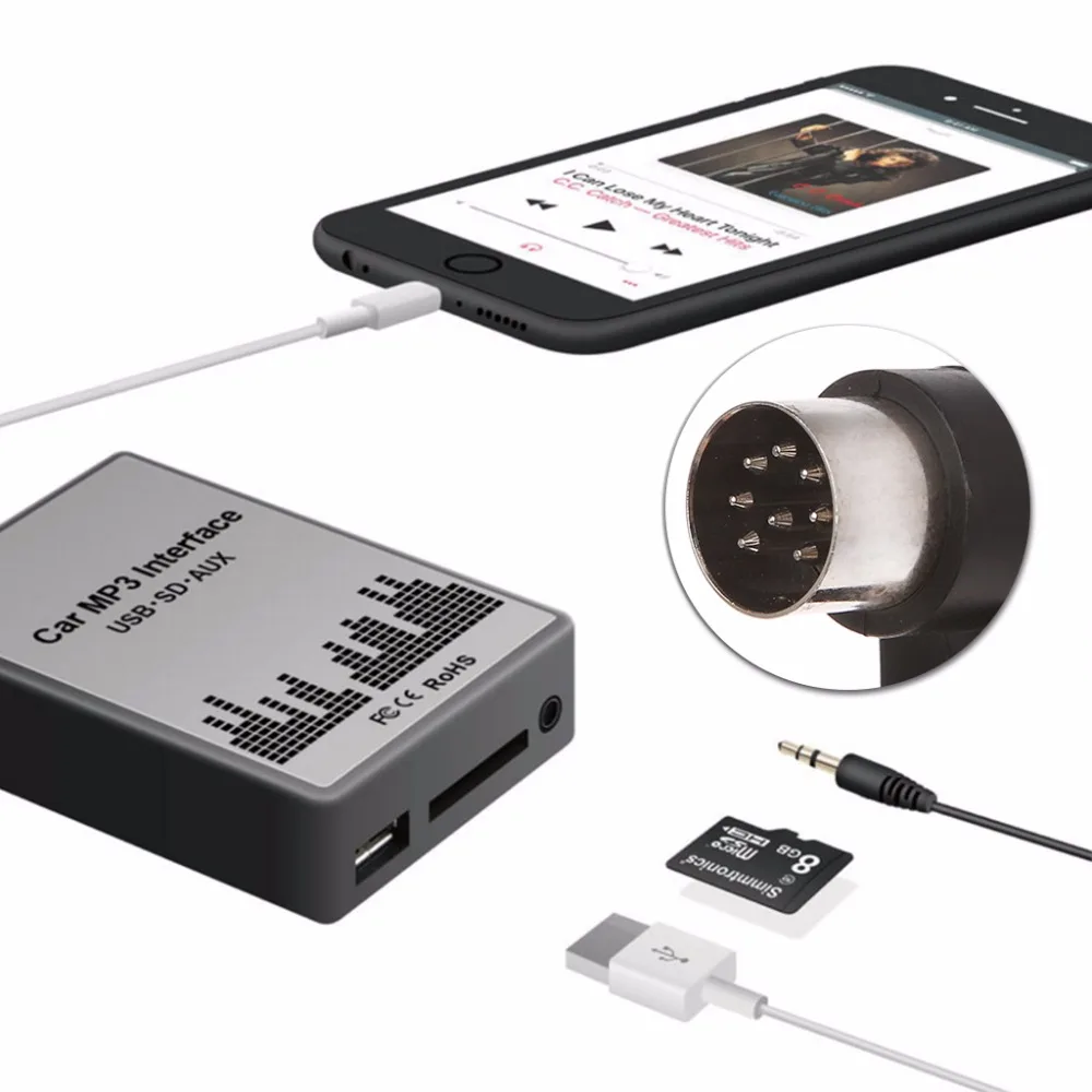 Высокое качество USB SD AUX автомобильный MP3 музыкальный плеер адаптер для Volvo HU series C70