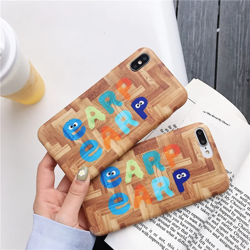 

Wooden Pattern Soft TPU Cover For iPhone 7 7plus 6 6S Plus Case Wood Soft For iphone8 X XS MAX Mobile Pouch Case