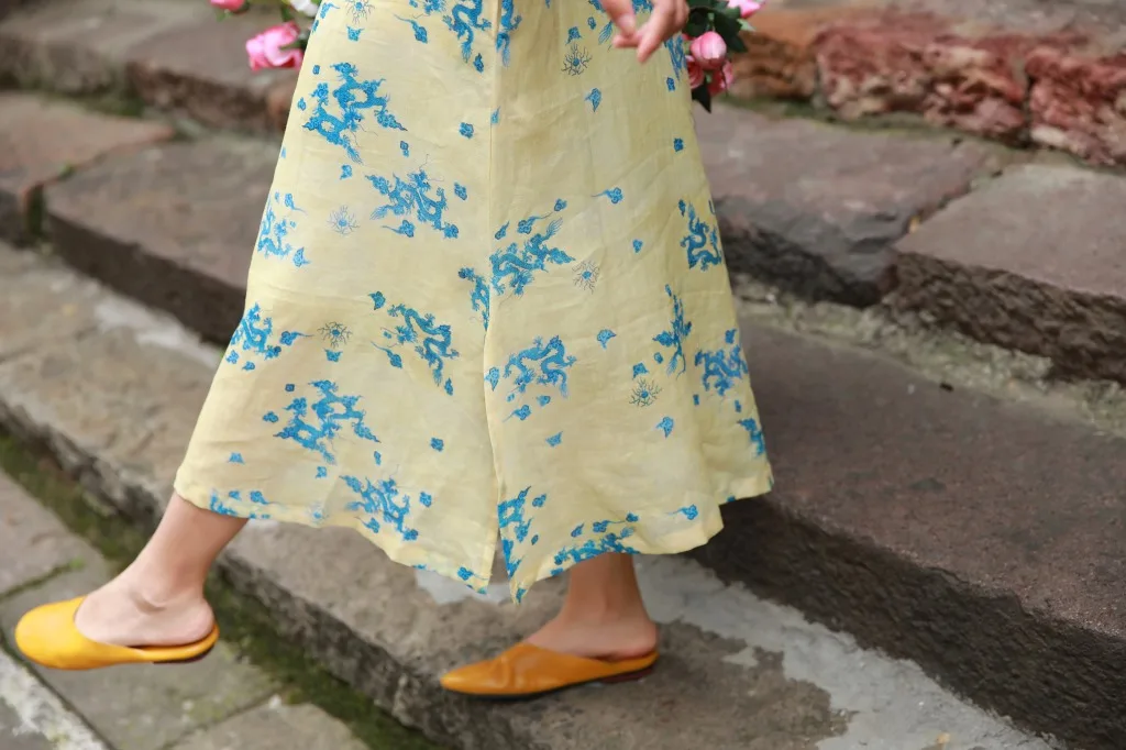 Original Literary Rhinoceros Chinese Style Improved Cheongsam Long Dress