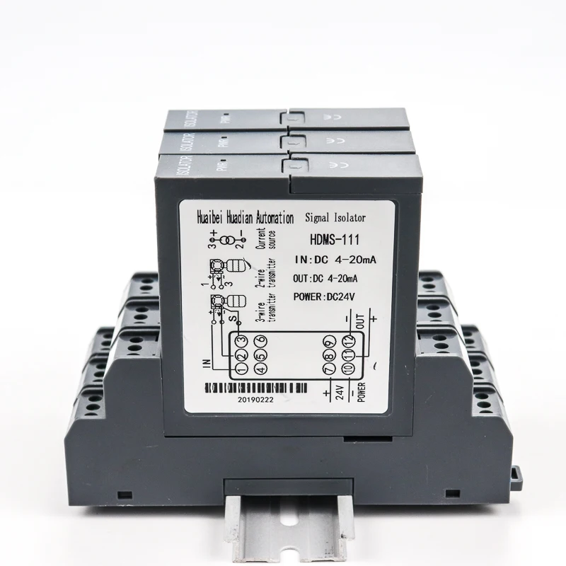 Signal Isolator,DC 24V DC Current Signal Isolator Transmitter 4-20mA PLC Detect Signal Conditioner #3