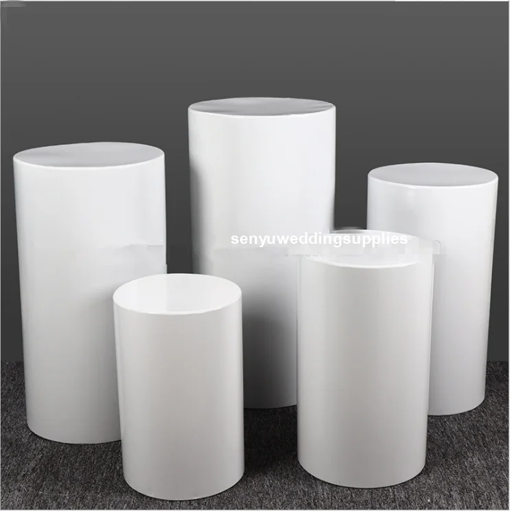 Round White Acrylic Pedestal