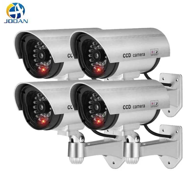  4pcs Waterproof Fake Camera Dummy Outdoor Indoor Bullet Security CCTV Surveillance Camera - 4.00008E+12