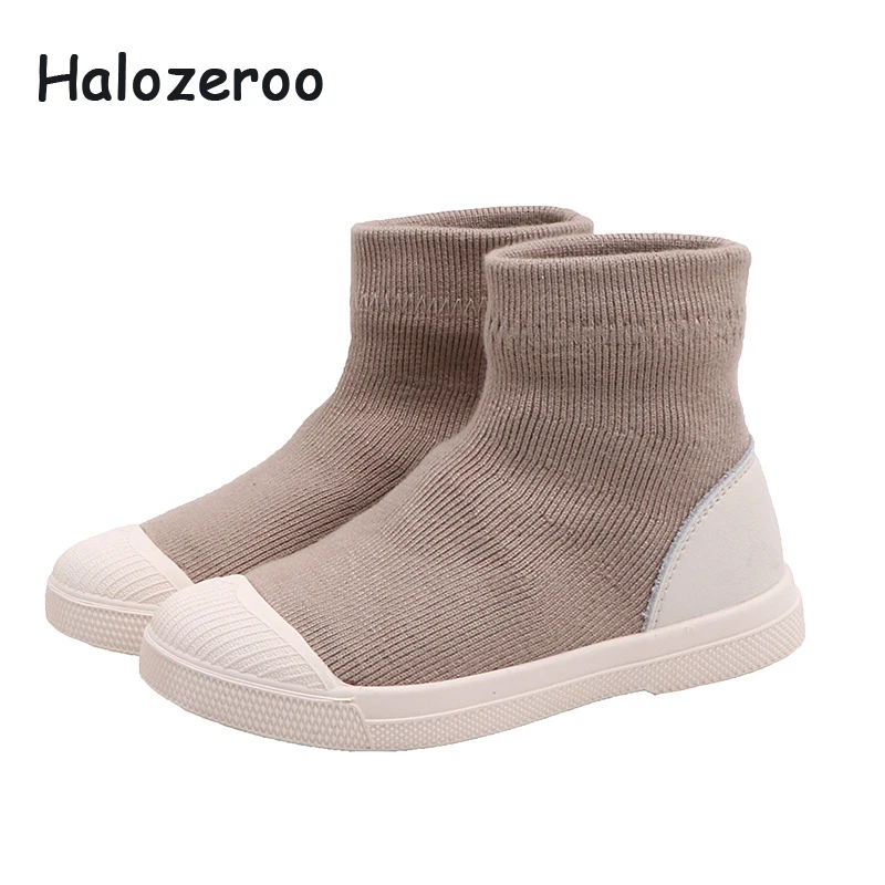 

New Autumn Kids Sport Sneakers Children High Top Casual Sneakers Baby Girls Slip On Sock Shoes Boys Mesh Brand Sneakers Trainers