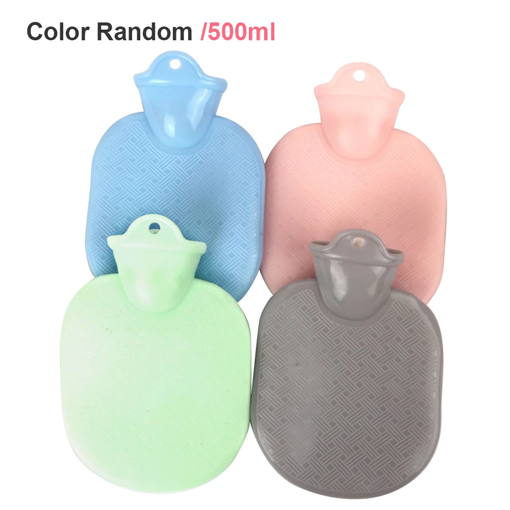 1pc bottle random Грелка 2000 мл резиновая высокая плотность зимняя грелка для рук портативная Толстая грелка для девочек карман для ног грелка сумка - Цвет: 1pc bottle random