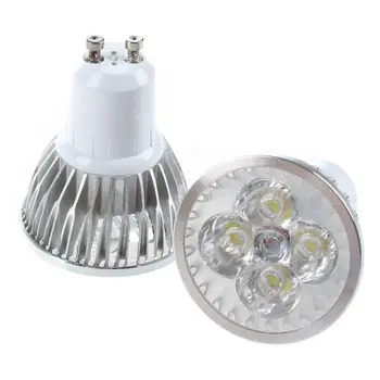 

6pcs 4W 85V-265V GU10 Ultra Bright Day White 4 LEDs Energy saving LED Light Bulbs