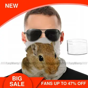 

Hamster Mouth Face Mask Gerbil Cuteness Facial Mask Pretty Adult Polyester with 2 Filters Mask