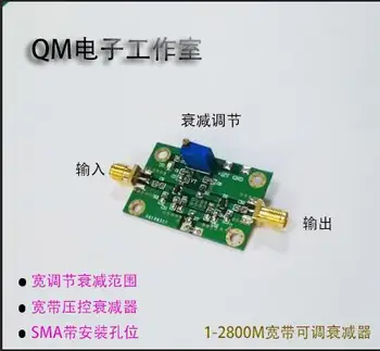 

1-2800M Adjustable Attenuator Voltage Controlled Wideband Attenuator RF Attenuator 40dB SMA Interface