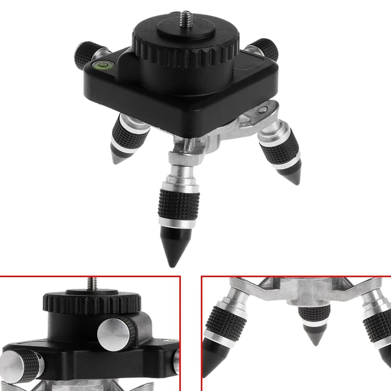 1/4 Inch Interface Level Adjustment Rotation Tripod Bracket Conversion Connector Pedestal Measurement Instruments