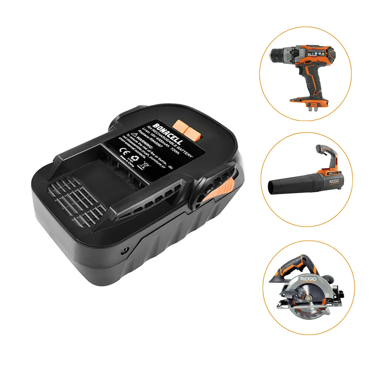 Turpow 4000 мА/ч, 18V Li-Ion для указывающего нам R840083 R840085 R840086 R840087 Перезаряжаемые Мощность инструмент Батарея серия AEG серия Батарея