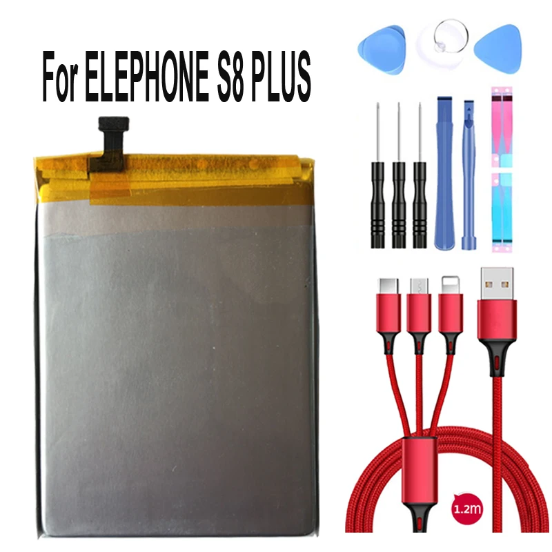 YDLBAT S8 Plus 3600mAh аккумулятор для Bluboo S8 Plus батареи+ USB кабель+ набор инструментов