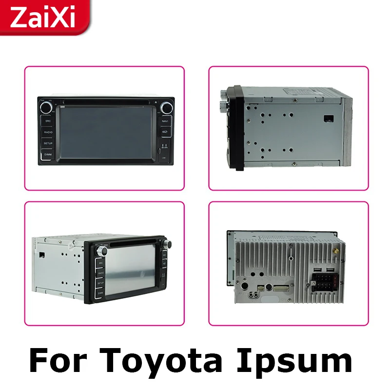 Sale ZaiXi android car dvd gps multimedia player For Toyota Ipsum Picnic Sportsvan 2001~2009car dvd navigation radio video audio 2