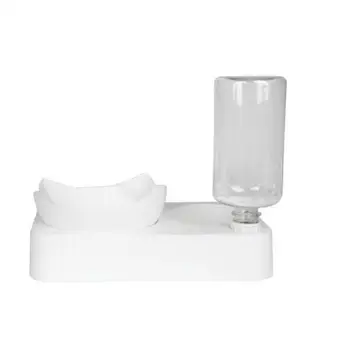 

Double Bowl Corner Water Drinking Bowl Quality Dog Bowl Holder Automatic Drink Dispenser, Ultra Quiet