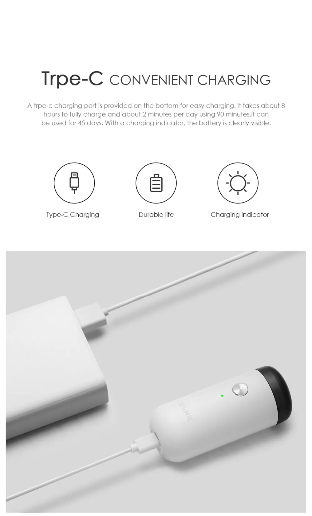 Xiaomi Mijia SO WHITE ED1 мини-электробритва бритва USB перезаряжаемая портативная триммер для бороды моющаяся Мужская сухая влажная бритва