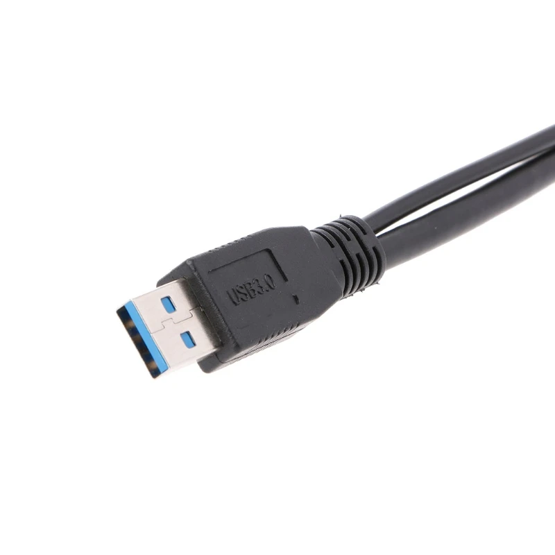 USB 3 0 мужчина к Тип usb головкой Micro B Мужской Двойной Мощность Y сплиттер провод