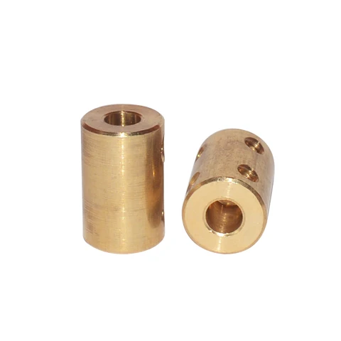 D14 L22 Brass Copper Shaft Motor Rigid Coupling RC Airplane Model Motor Shaft Coupling Brass Coupler Rigid Motor Connector title=