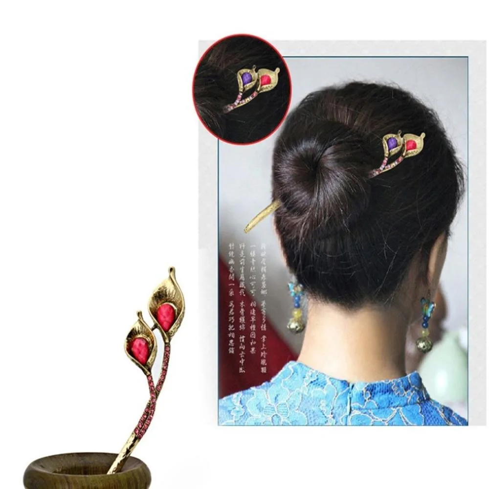 Wool hairpin Korean Vintage Rhinestone Step Tassel Hair Tiara Fashion Versatile Pin Court Palace Scorpion 1 Wool hairpin Korean Vintage Rhinestone Step Tassel Hair Tiara Fashion Versatile Pin Court Palace Scorpion 2