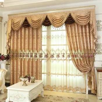

European Royal Luxury Curtains for Living Room Luxury Embroidered Curtains for the Bedroom Chinese Window Curtains for Kitchen
