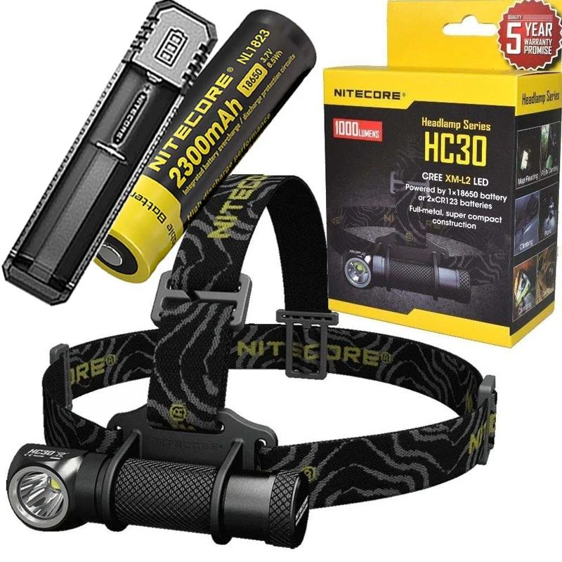 NITECORE HC30 HC30W фара CREE XM L2 U2 LED max 1000LM дальность луча 162 метра наружная фара|Фары| |