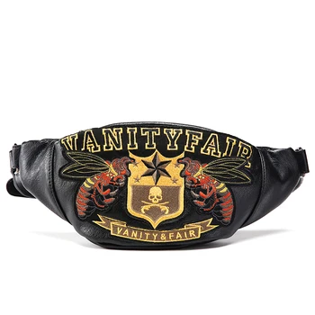

Free Shipping Hot Selling Embroidery Chest Bags PU Shoulder Bag Satchels Messenger Bags For Men