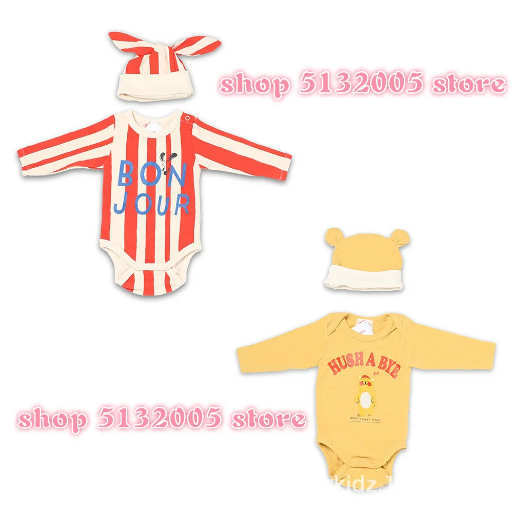 

Explosion models 2019 autumn and winter new bebe with the stripe rabbit bear long-sleeved bag fart