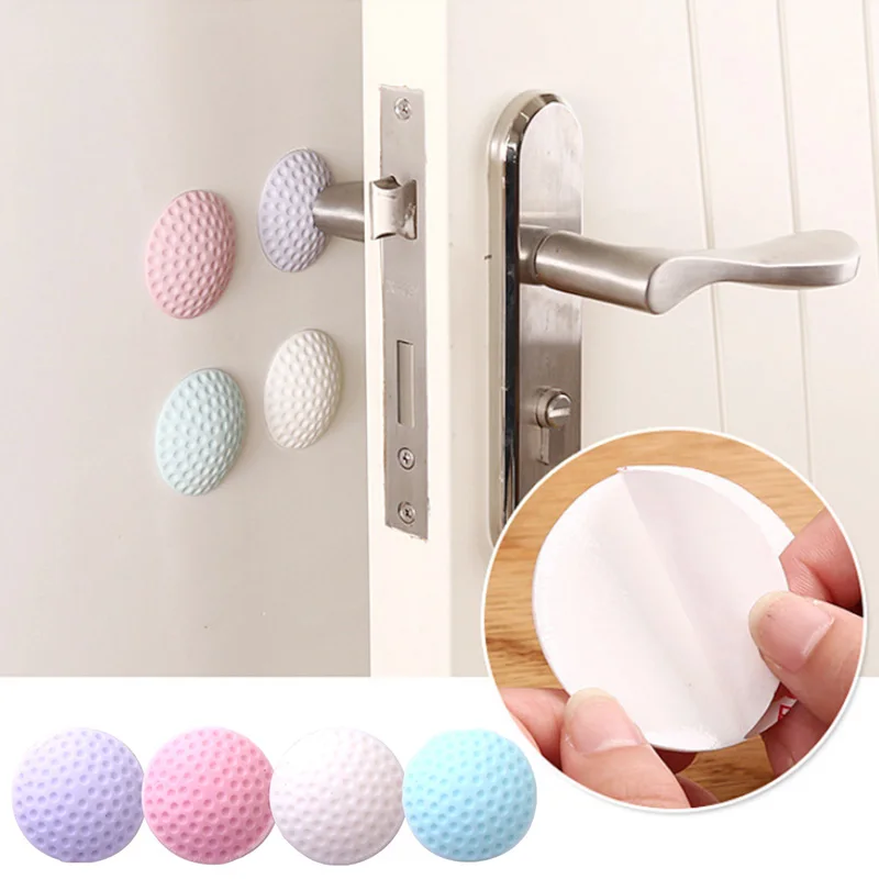 

1pcs Wall Protector Crash Pad Door Knob Stopper Silicone Rubber Door Pads Self Adhesive Handle Bumper Guard Stop Protective Pad