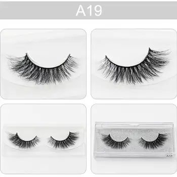 

AMAOLASH False Eyelashes 3D Mink Lashes Crossing Natural Long Mink Eyelashes Luxury Handmade Full Strip Eye Lashes A19