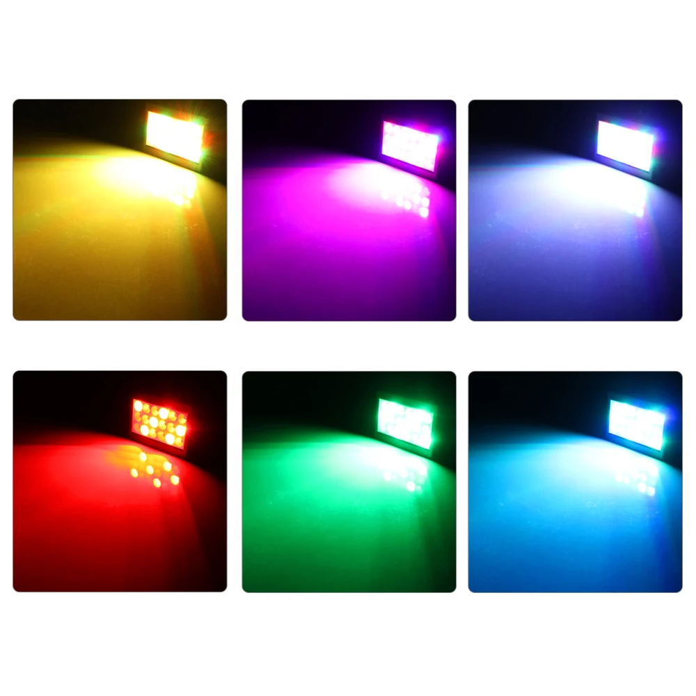 20 Вт DJ шоу стробоскоп для вечеринки AC90-240V свет для сцены RGB Авто-запуск/звук Вечерние огни/Вспышка эффект скорость регулируется