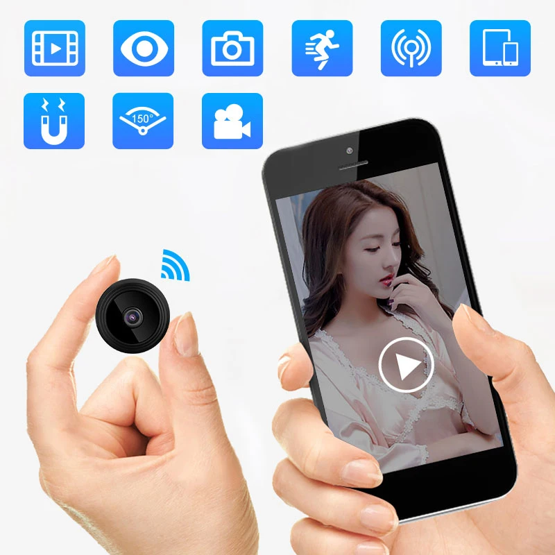

720P HD IP Mini Camera Wireless Wifi Security Remote Control Surveillance Night Vision Hidden Mobile Detection Camera Dropship