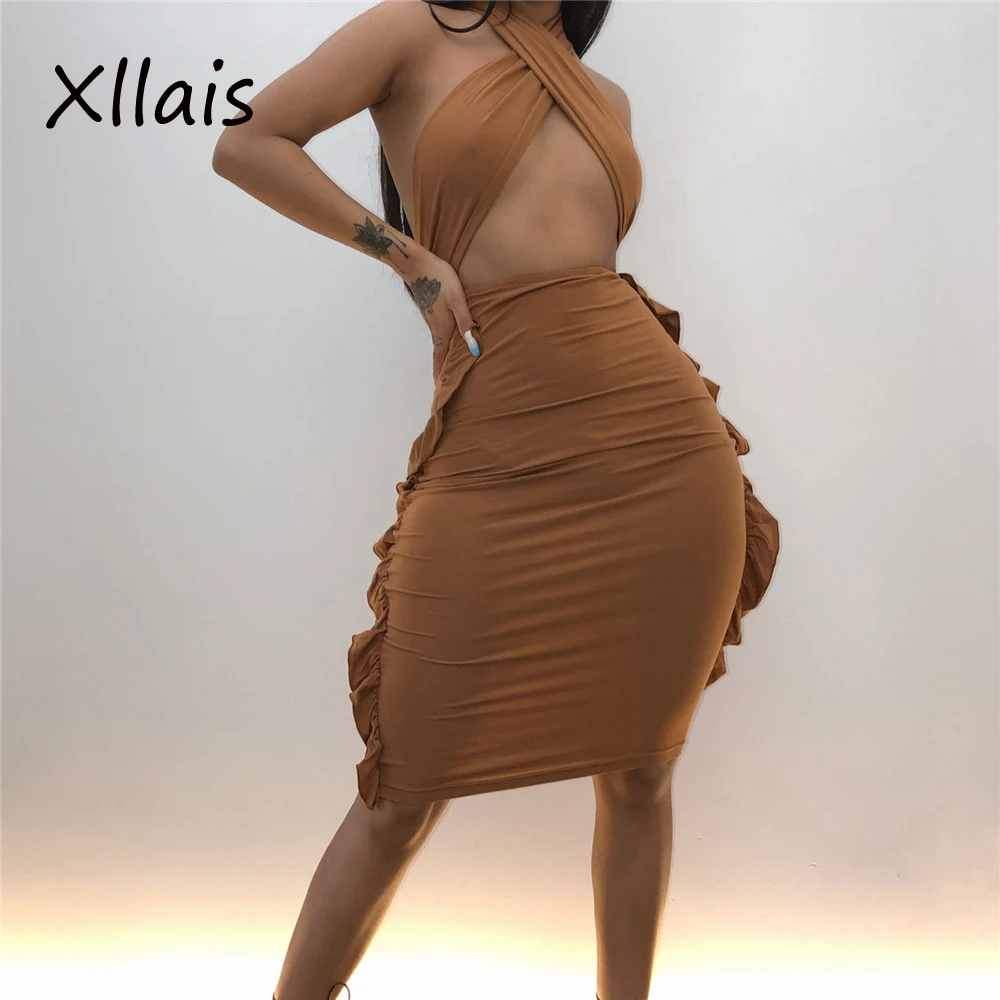 Xllais модные, пикантные и элегантные повязки вечерние платье(Утягивающее облегающее платье) для ночных Clubwears Наряд для дня рождения
