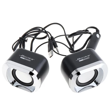 

AM05-Bonks High Power Full Range Stereo Subwoofer PC Speaker Portable Bass Music DJ USB Computer Speakers for Laptop Phone TV